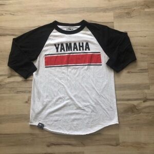 Yamaha White Tee with Black Label